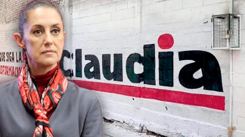 INE ordena a Claudia Sheinbaum borrar 34 pintas en bardas de la CDMX  