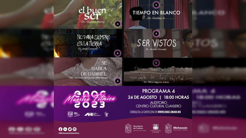 Secum invita este jueves a la Muestra Fílmica en el Clavijero  