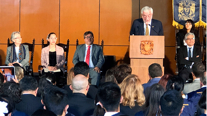 Rector de la UNAM instó a estudiantes de nuevo ingreso a estar atentos a pretensiones desestabilizadoras 