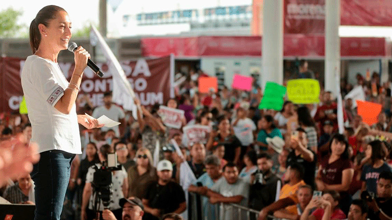 Claudia Sheinbaum concluye recorridos por el noreste del país en Nuevo León 