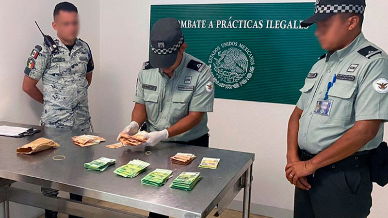 Detienen a pasajero con 30 mil euros sin declarar en aeropuerto de Cancún 