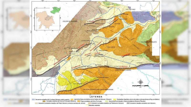 Existen 13 fallas geológicas activas en  Morelia; la Paloma la de mayor riesgo