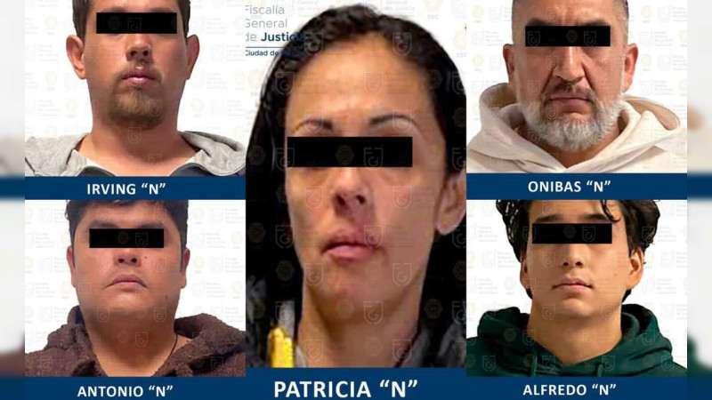 Dan prisión preventiva a 5 presuntos integrantes de grupo delincuencial en la CDMX 