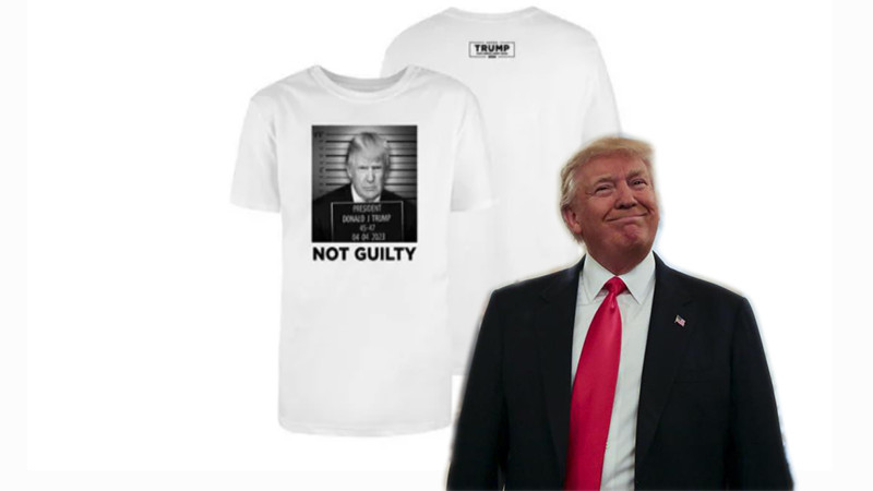 Nueva campaña de Trump: vende productos con su foto fichada en Estados Unidos 