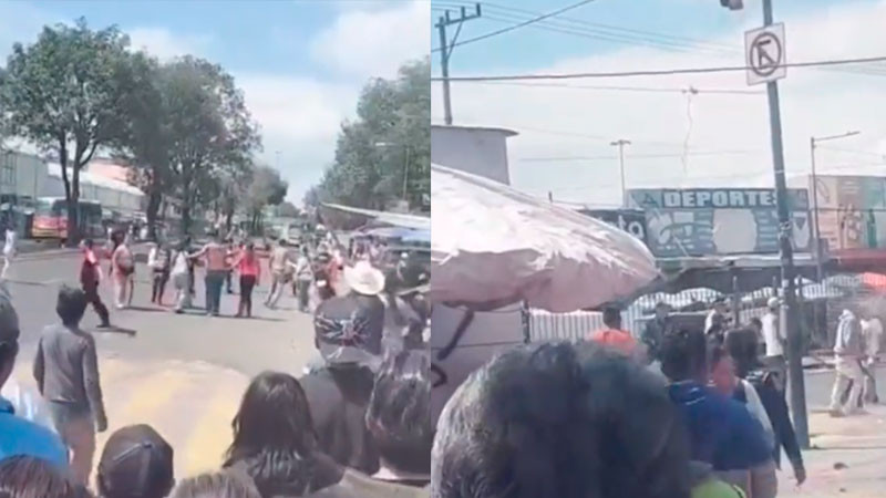 Riña entre comerciantes termina en balacera en mercado de Toluca; deja al menos seis heridos 