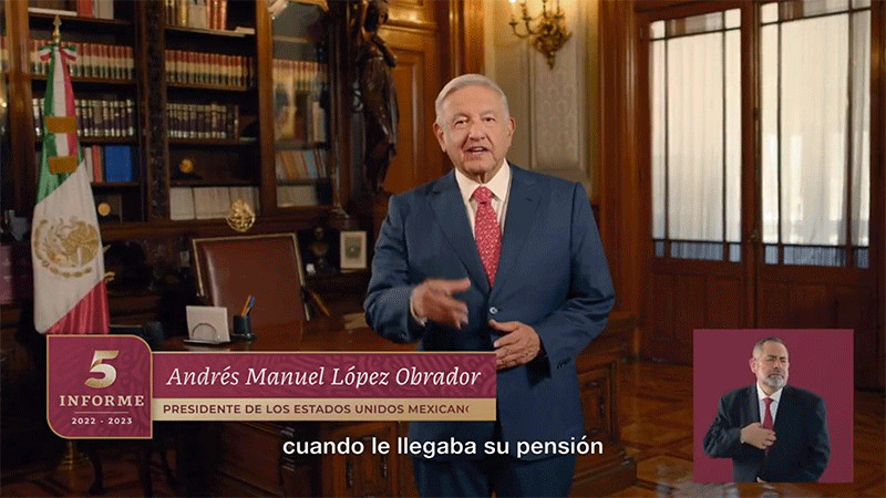 Comienza difusión del Quinto Informe de Gobierno de AMLO 