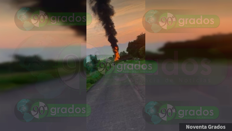 Amanecen Apatzingán y Buenavista bajo el fuego: Queman Oxxos y vehículos  