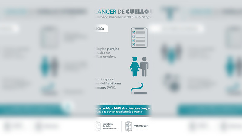 Refuerza Salud Michoacán acciones de prevención de cáncer de cuello uterino 