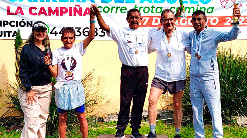 Realiza IMCUFIDE Carrera Atlética "Día del Abuelo” 