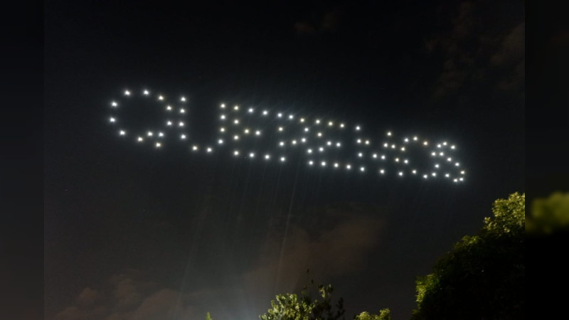 El cielo de Morelia se ilumina en apoyo a la 4T y respaldo a Claudia Sheinbaum