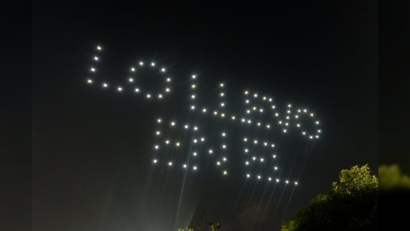 El cielo de Morelia se ilumina en apoyo a la 4T y respaldo a Claudia Sheinbaum