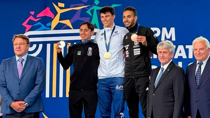 Emiliano Hernández gana plata y pase a París 2024, en Mundial de Pentatlón Moderno 