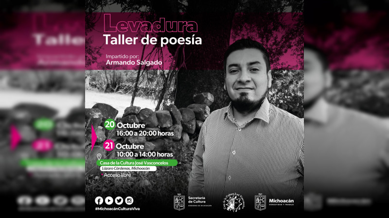Invita Secum a talleres de poesía en Pátzcuaro y Lázaro Cárdenas 
