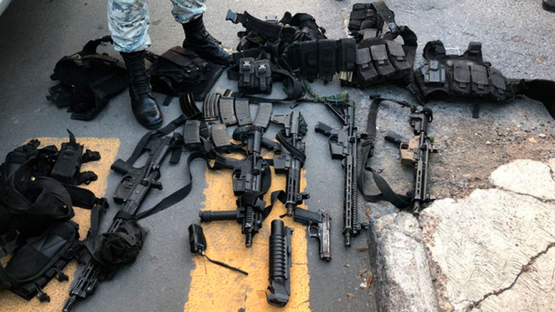 En Tamaulipas, detienen a 4 en posesión de fusiles de asalto, cartuchos, cargadores y chalecos balísticos
