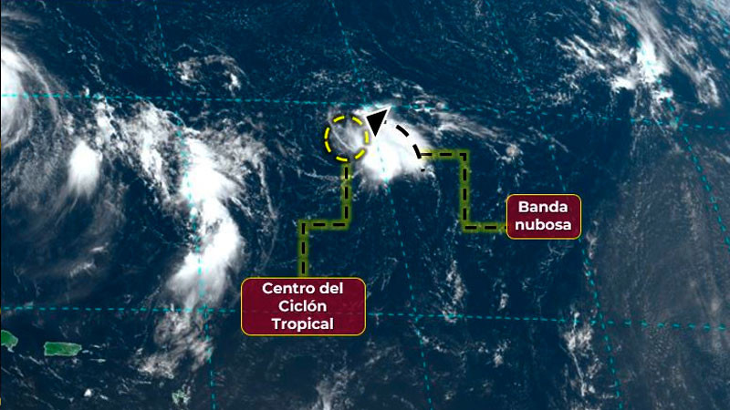 Se forma la depresión tropical Once en el Atlántico Central 
