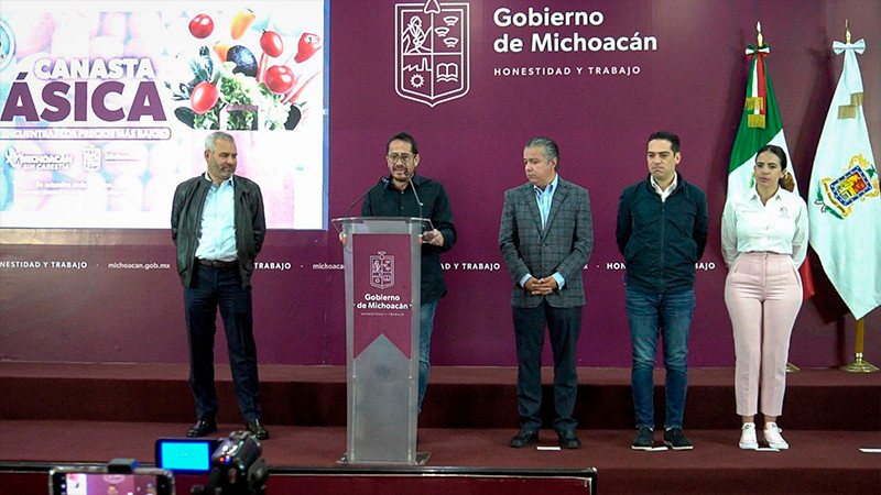 La canasta básica más económica se vende en Morelia en 943 pesos: Sedeco 