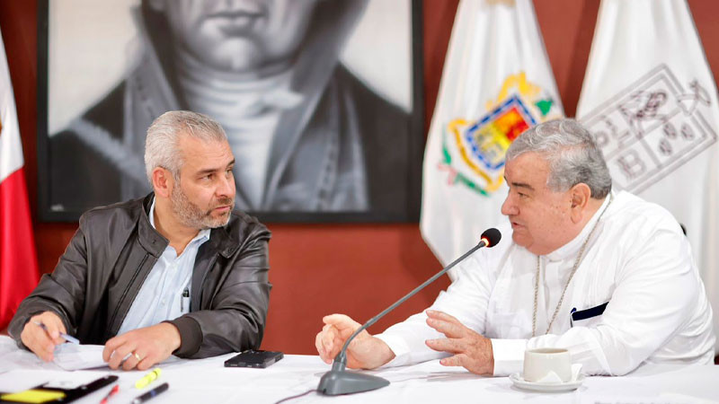 Bedolla, arzobispo y obispos establecen ruta por la paz y justicia en Michoacán 