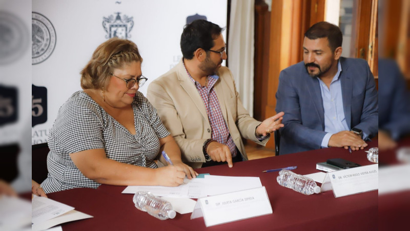 Firma Congreso de Michoacán convenio de colaboración con SESEA en materia de declaración fiscal