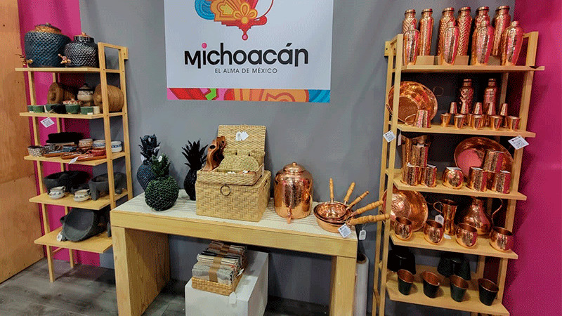 Por primera vez, artesanía michoacana participa en expo latinoamericana de proveeduría