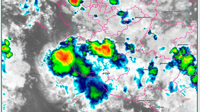 Se prevén lluvias y chubascos para esta noche en Michoacán 