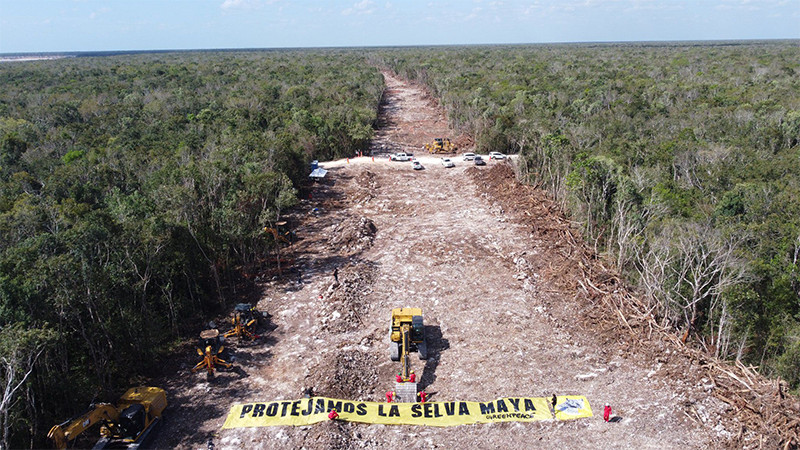 Mayas rechazan pavimentación de camino sagrado por megaproyecto Tren Maya en Quintana Roo 