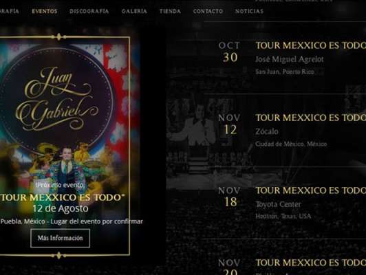 Concierto de Juan Gabriel en el Zócalo Capitalino no se ha cancelado  