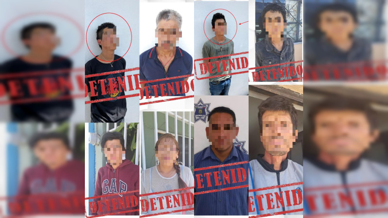 Policía Morelia desarticula a la banda criminal de robo a casa habitación en Santa María 