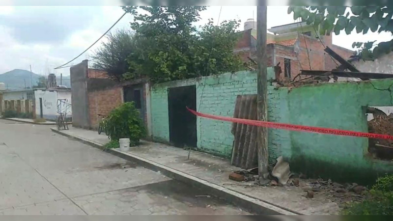 Mujer de la tercera edad muere calcinada tras caer rayo en su casa, en Puruándiro, Michoacán 