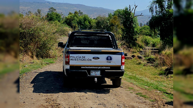 Investiga FGE hallazgo de cadáver que tenía la boca sellada con un candado en Jaripo, Michoacán  
