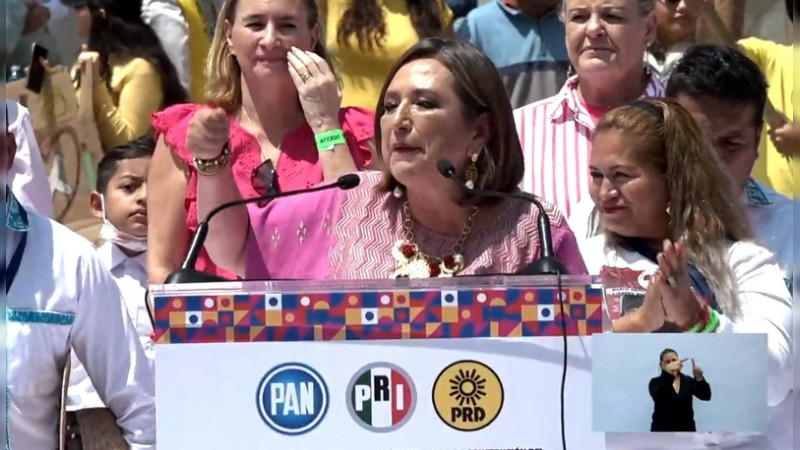 “Hoy hay oposición, en mi equipo ni huevones ni rateros”: Xóchitl Gálvez tras recibir candidatura 