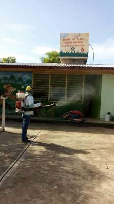 El 100% de los planteles educativos de Tepalcatepec han sido fumigados: Mendoza Torán - Foto 2 