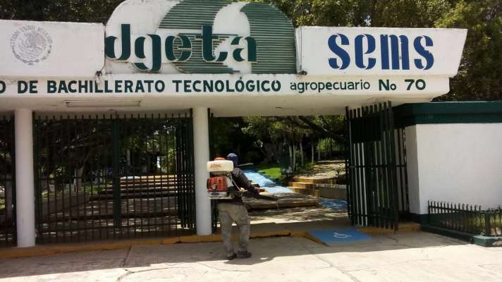 El 100% de los planteles educativos de Tepalcatepec han sido fumigados: Mendoza Torán - Foto 3 