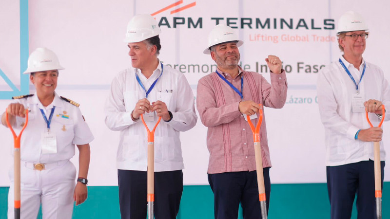 APM Terminals anuncia inversión cercana a los 3 mil MDP en Lázaro Cárdenas 