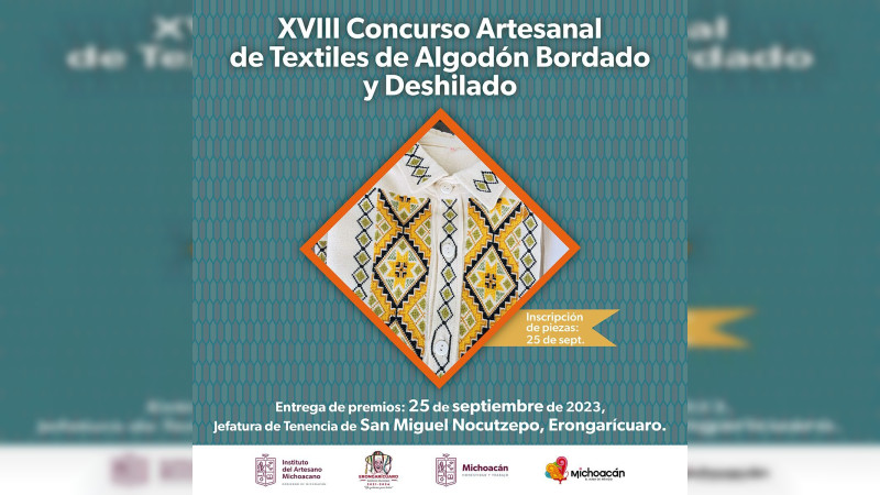 En septiembre, nueve concursos artesanales, nueve destinos para visitar: IAM