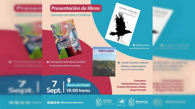 Secum invita a la presentación de 3 obras literarias sobre Lázaro Cárdenas 