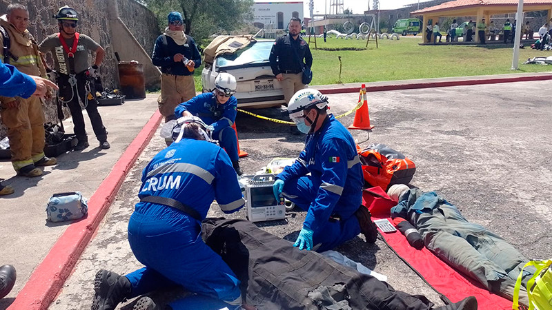 Ofrecen paramédicos de la SSM atención prehospitalaria de calidad