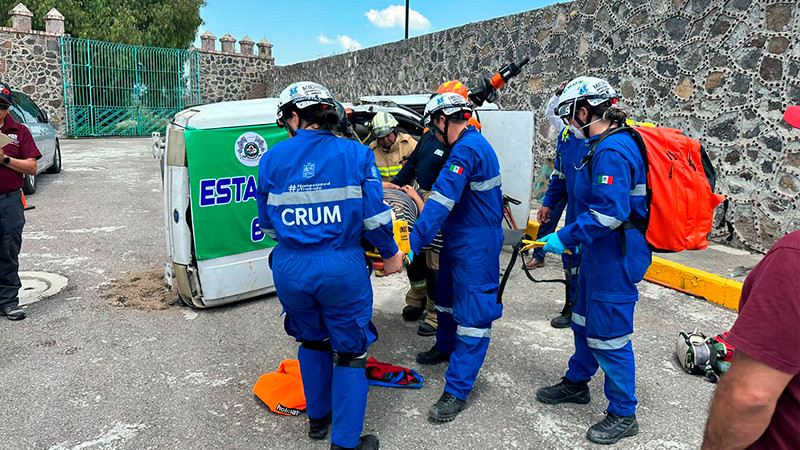 Ofrecen paramédicos de la SSM atención prehospitalaria de calidad