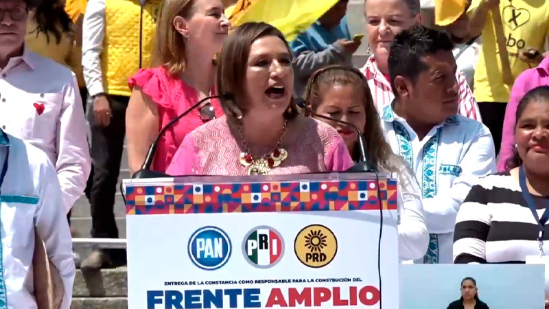 "Marcelo aguanta, el pueblo se levanta": dice Xóchitl Gálvez a AMLO 