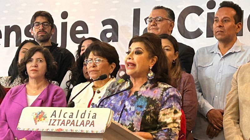 Clara Brugada, alcaldesa de Iztapalapa, anuncia que va por la candidatura de Morena en CDMX 