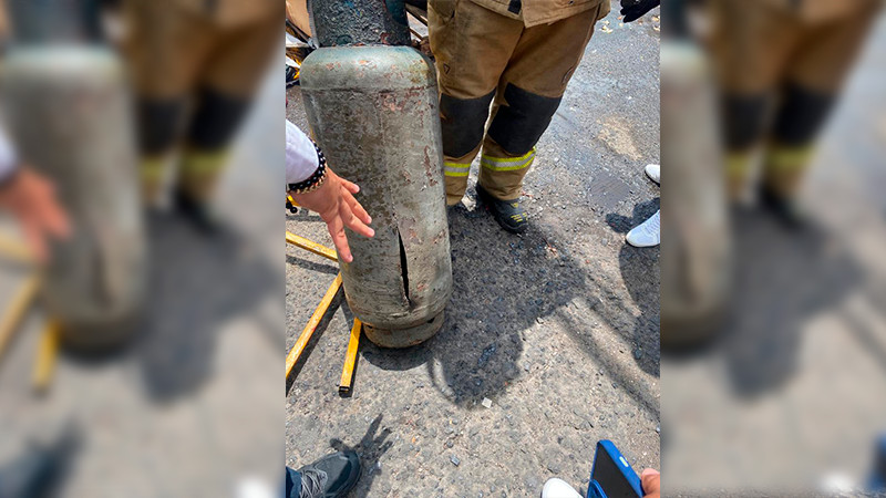 Explota tanque de gas en tianguis de Morelia, Michoacán; hay 10 heridos