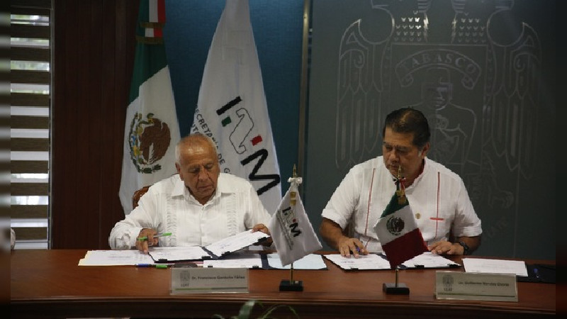 Firma INM convenio de colaboración con Universidad Juárez Autónoma de Tabasco para profesionalizar a personal 