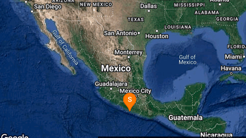 Se registra sismo magnitud 4.6 en Coyuca de Benítez, Guerrero  