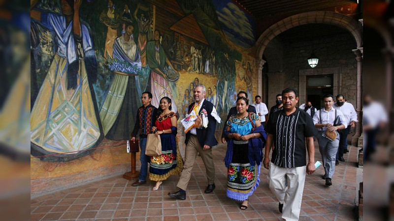 Bedolla solicita a Segob trabajar Plan de Justicia Indígena para Michoacán 