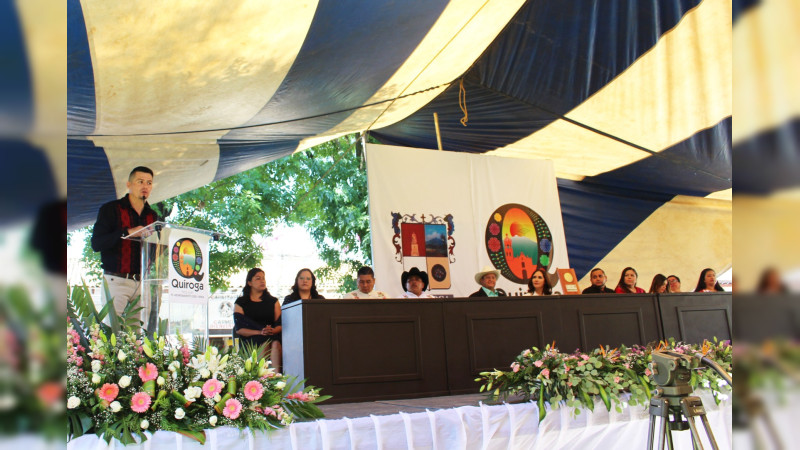 Quiroga conmemora su 171 aniversario del cambio de nomenclatura del pueblo de Cocupao a Villa de Quiroga