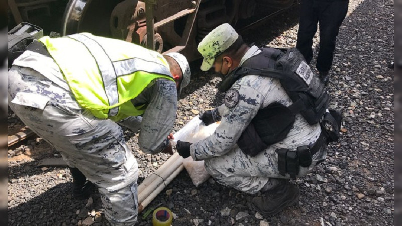 En Sonora detectan tubos de PVC con droga sintética en vagón de ferrocarril con destino a EU 