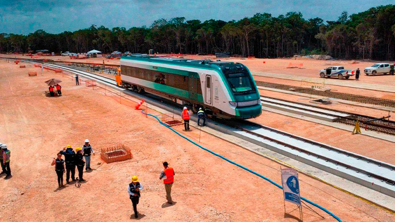 Se tiene avance de 430 kilómetros de doble vía electrificada para el Tren Maya de Izamal a Cancún: Óscar David Lozano  