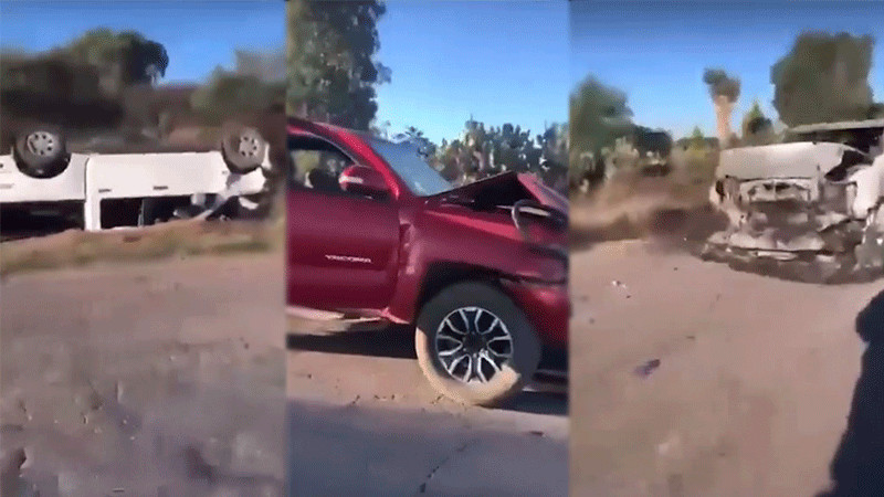Encuentran 3 vehículos y dos cuerpos sobre carretera de Zacatecas luego de un enfrentamiento 