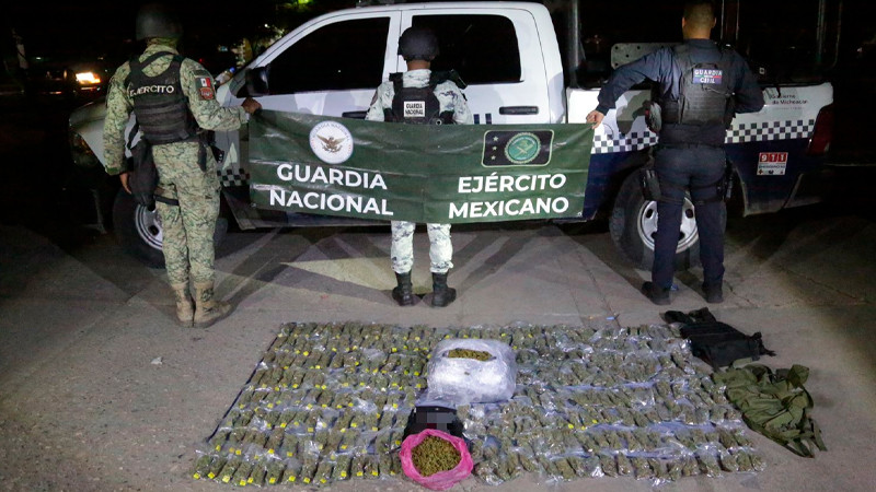 Decomisan 900 envoltorios con 9 kilos de sustancias ilícitas, en La Ruana
