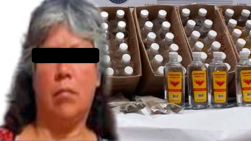 Aseguran más de 700 recipientes con Tolueno y envoltorios con narcóticos en EdoMex; hay una detenida 