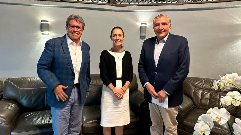 Se suman Adán Augusto y Monreal a campaña presidencial de Sheinbaum 